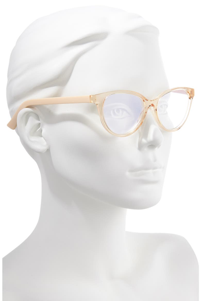 The Art of Snore 53mm Blue Light Blocking Reading Glasses, Alternate, color, CRYSTAL PUTTY