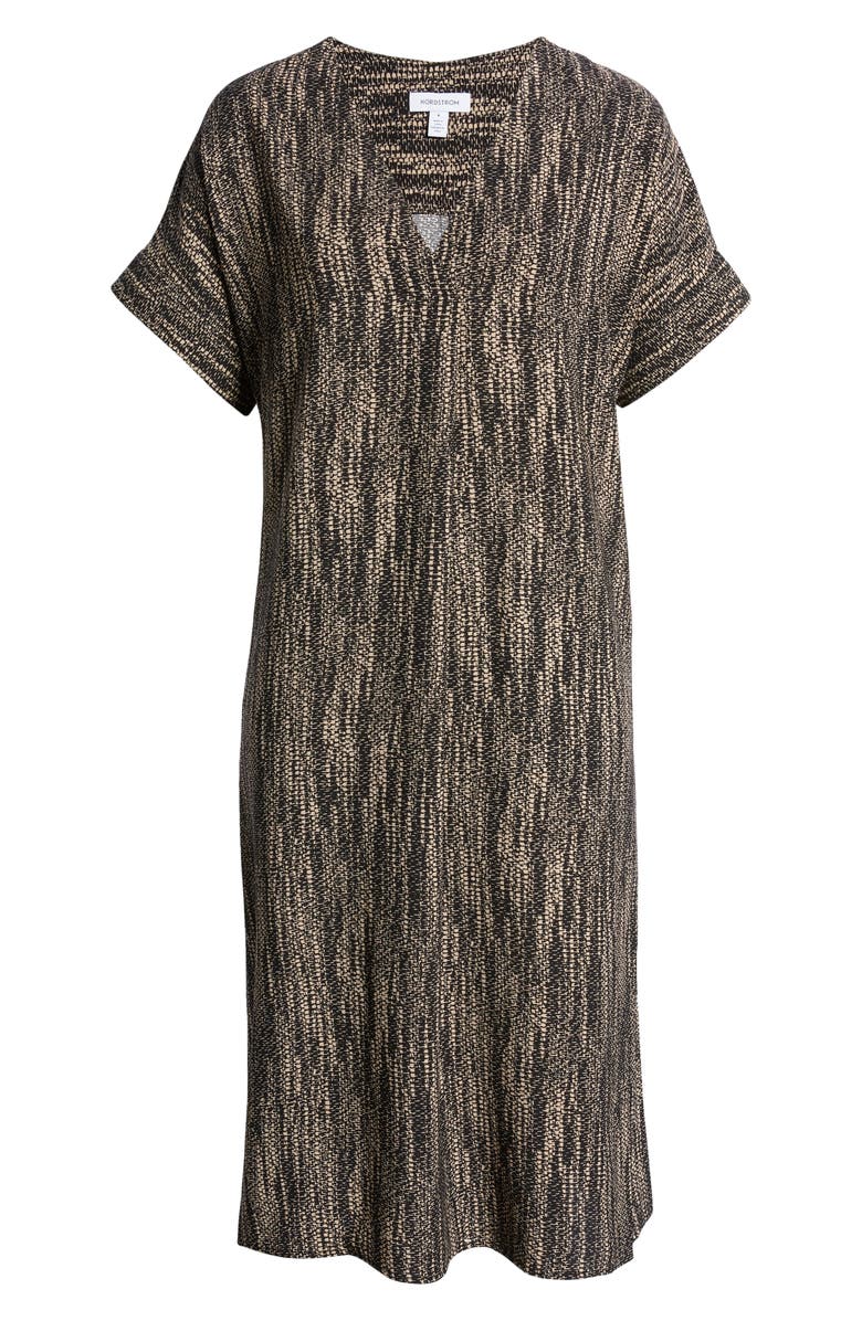 Nordstrom Short Sleeve Shift Dress, Alternate, color, 