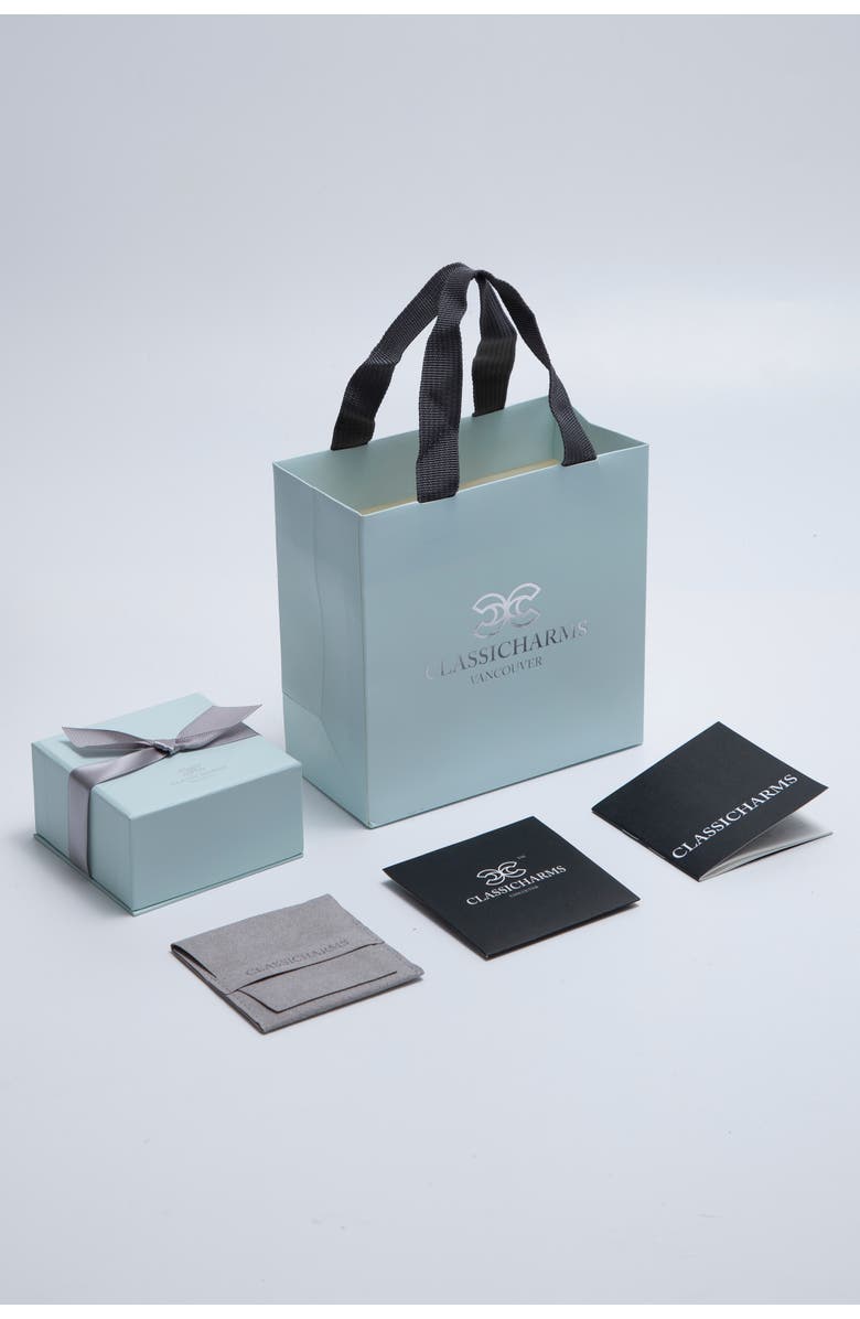 Classicharms Aria Gemstone Hoop Drop Earrings, Alternate, color, Gold/Translucent White