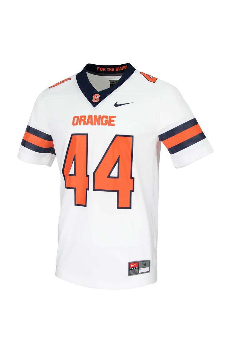 Nike Men's Nike #44 White Syracuse Orange Untouchable Game Jersey, Alternate, color, White