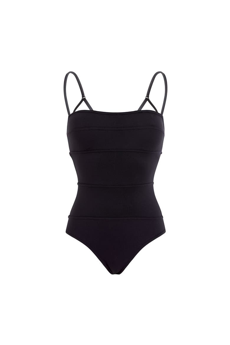 Women Sculpting One-piece Swimsuit Solid, Main, color, Black
