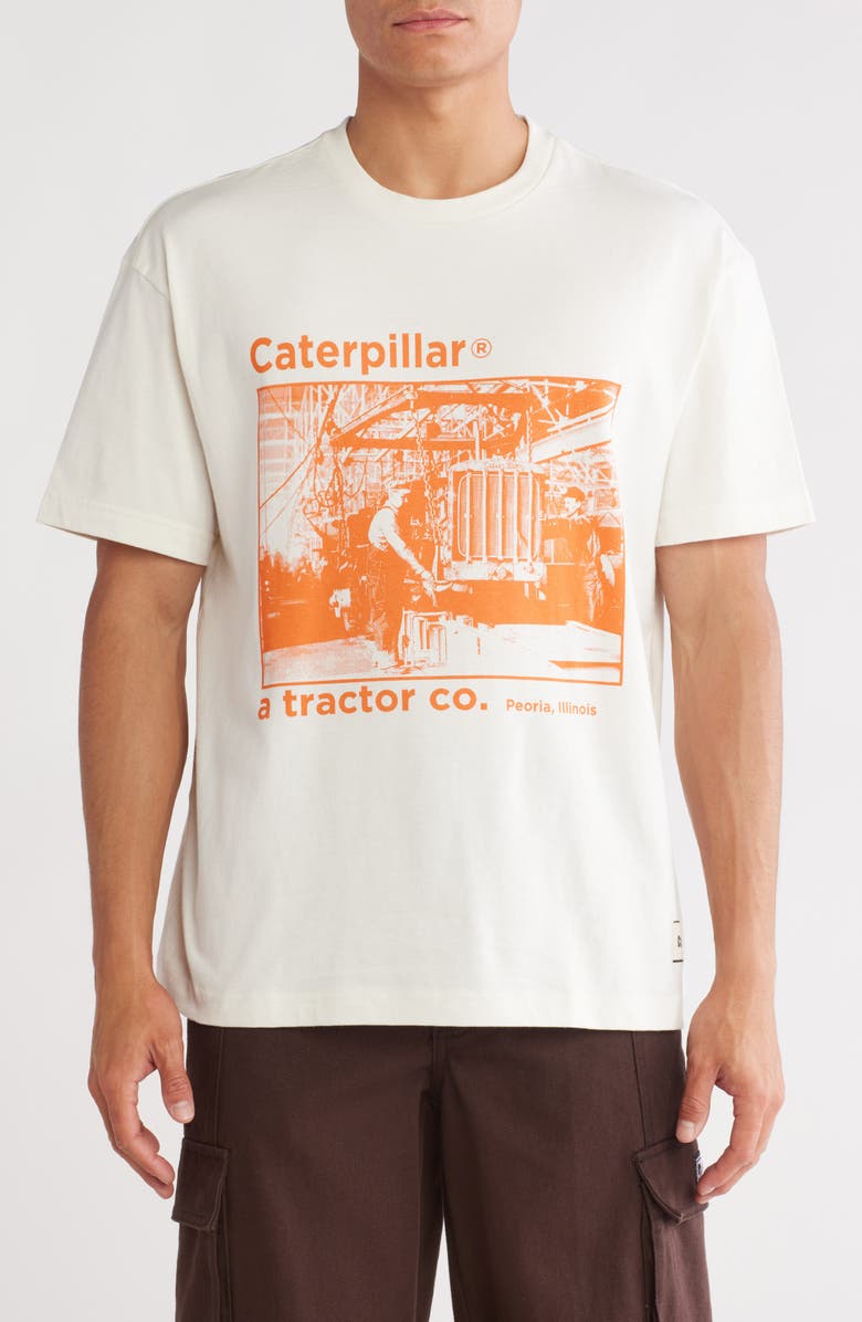 CAT WWR Vintage Mechanic Cotton Graphic T-Shirt, Main, color,