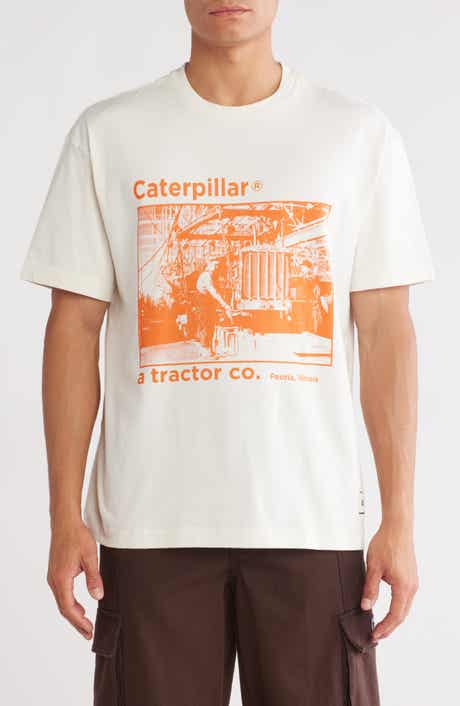 CAT WWR Vintage Mechanic Cotton Graphic T-Shirt