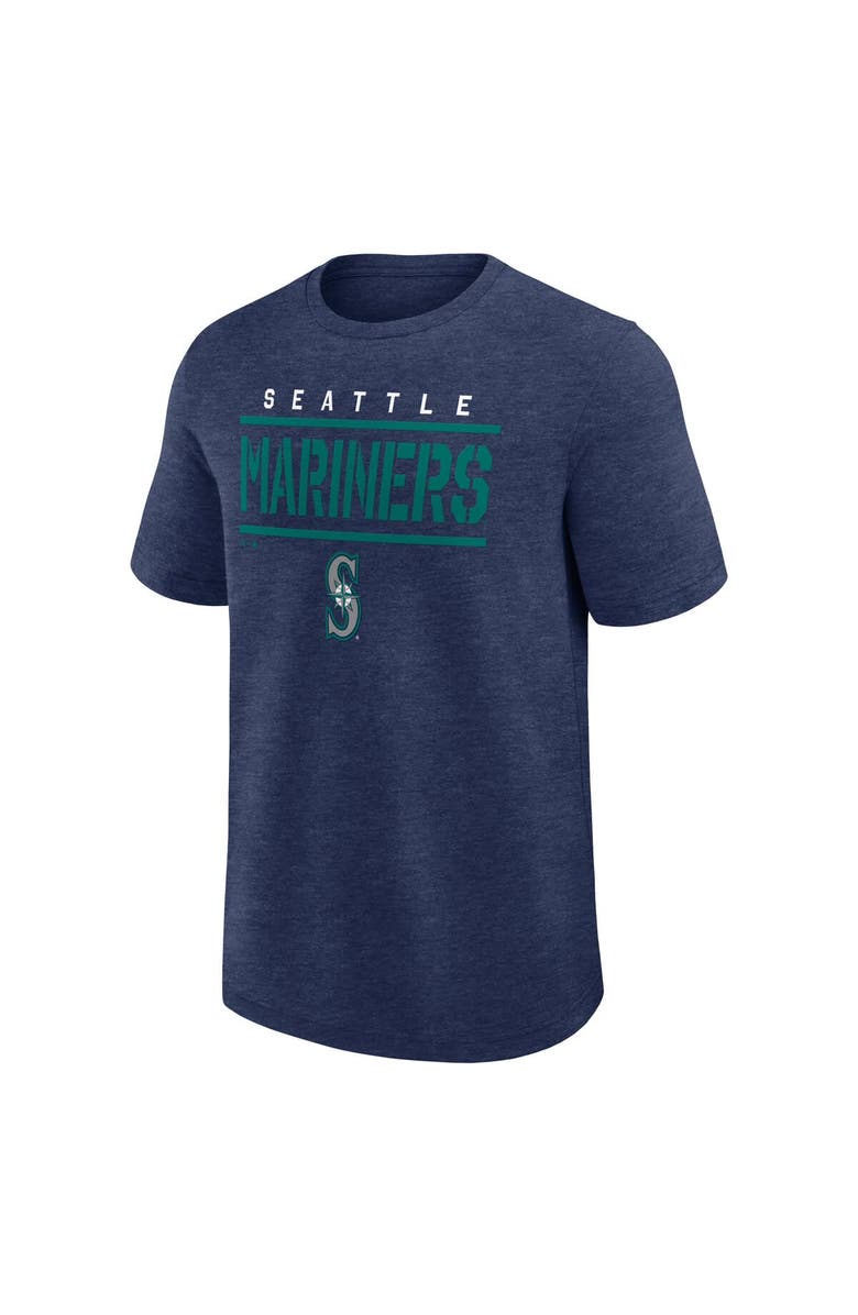 FANATICS Men's Fanatics Heather Navy Seattle Mariners Top Notch T-Shirt, Alternate, color, Heather Navy