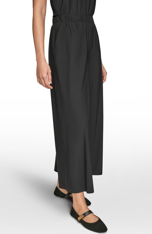 Donna Karan New York Relaxed Wide Leg Pants In Black