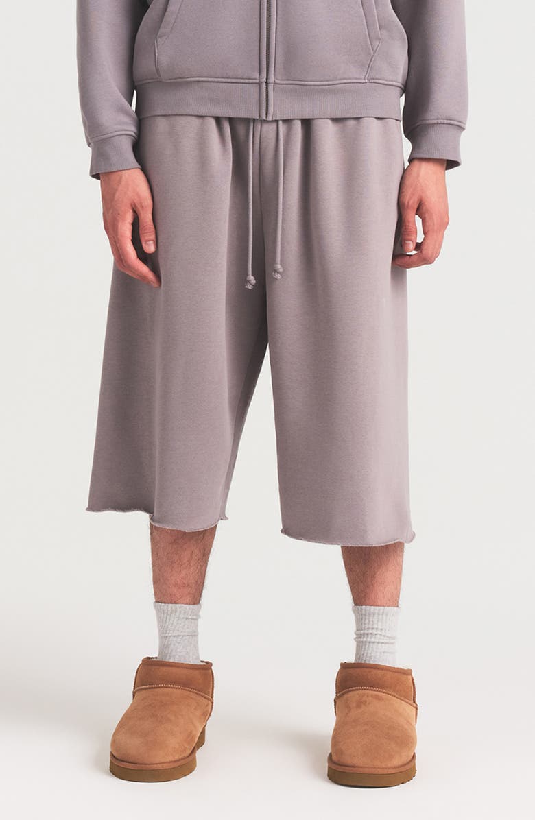 SKIMS Relaxed Long Shorts, Main, color, Shadow