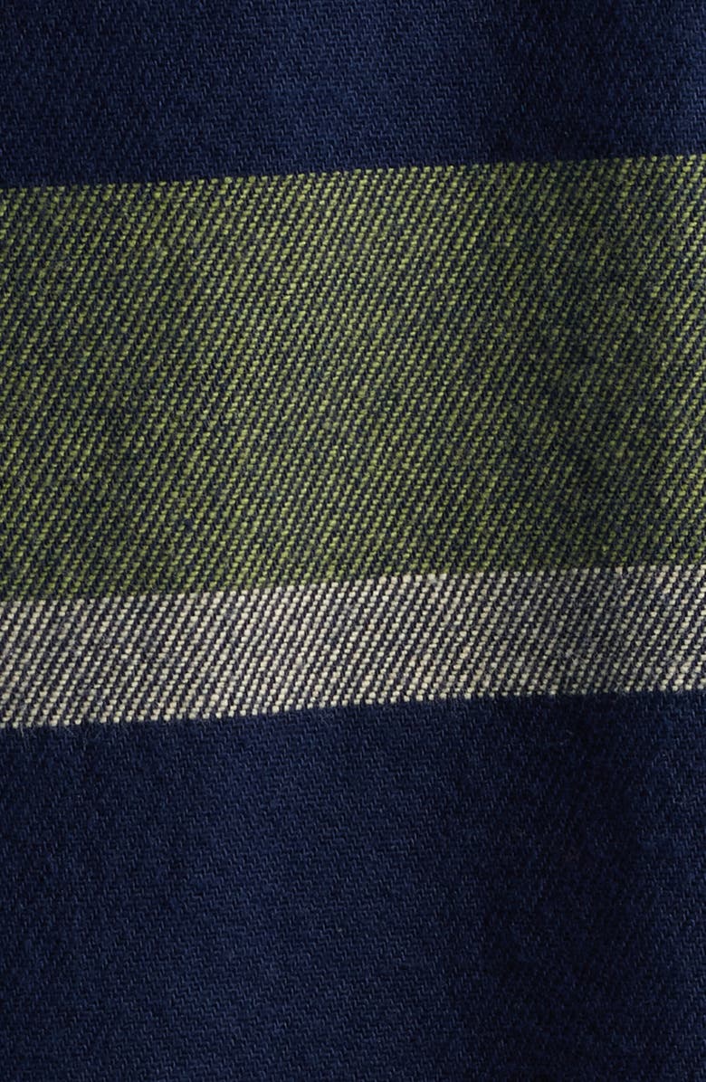 DARK SEAS Mojave Plaid Cotton Flannel Button-Up Shirt, Alternate, color, Navy