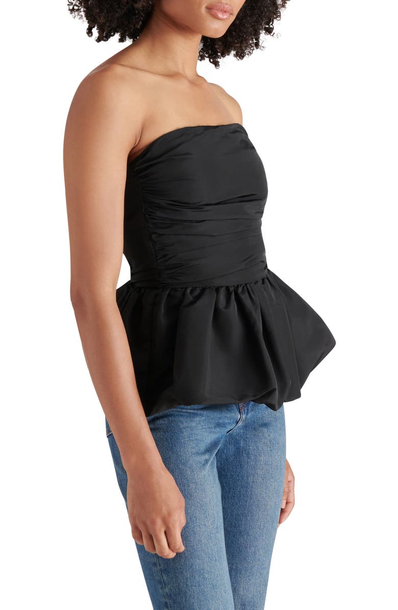Steve Madden Amari Strapless Peplum Top, Alternate, color,