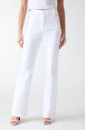 GUESS New Faye Button Detail High Waist Flare Jeans