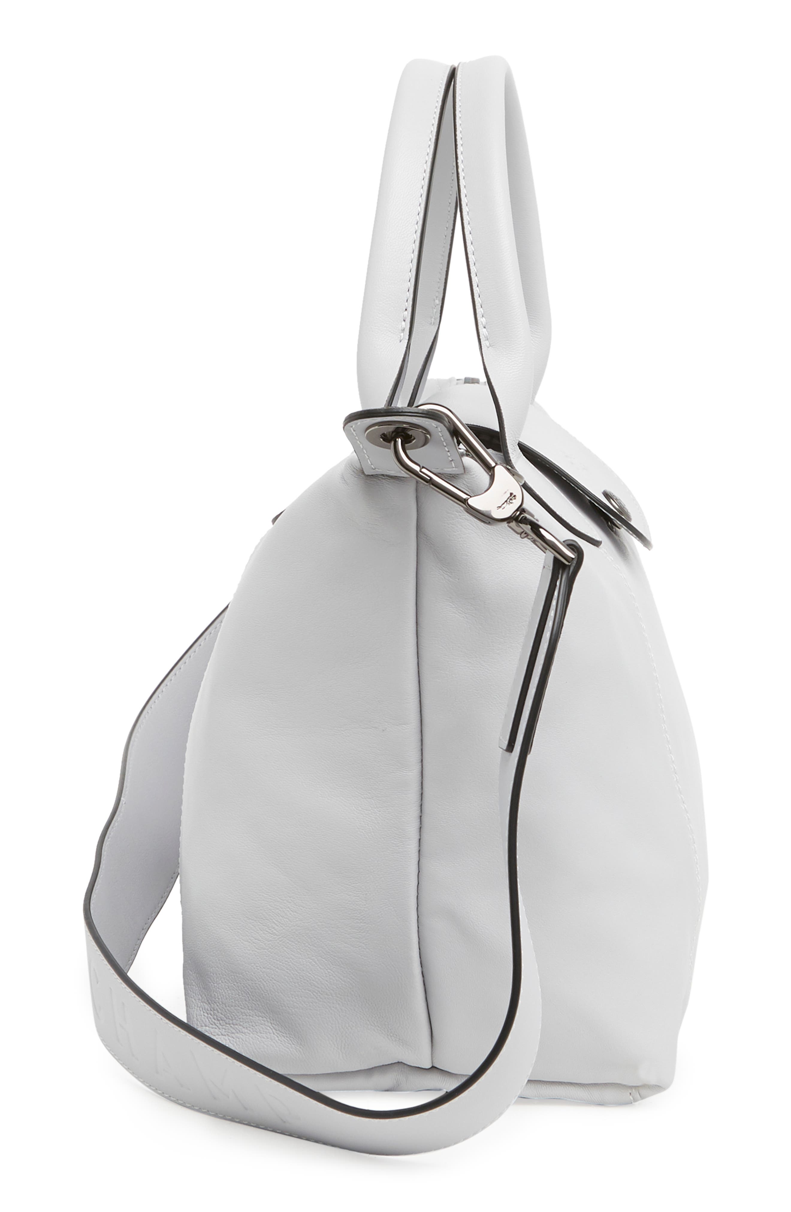 Longchamp Le Pliage Leather Top Handle Bag, Alternate, color, 