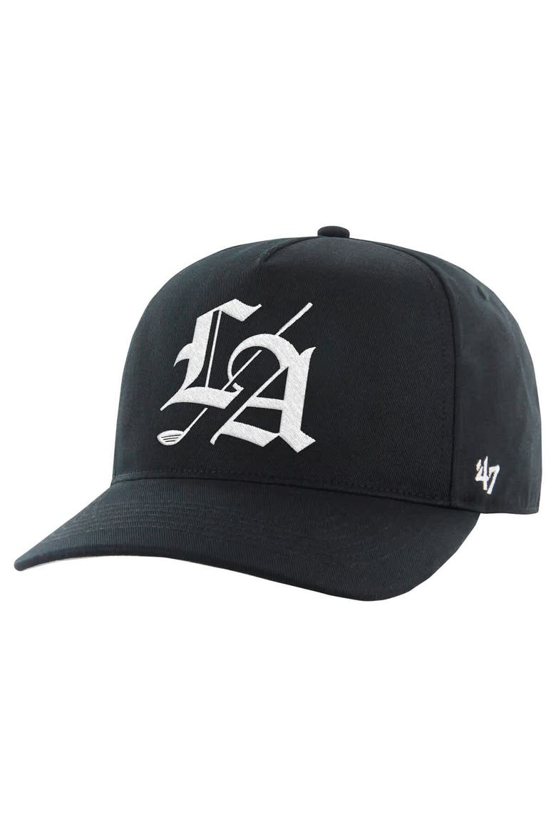 Men's '47 Black TGL Los Angeles Golf Club Hitch Adjustable Hat, Main, color, Black