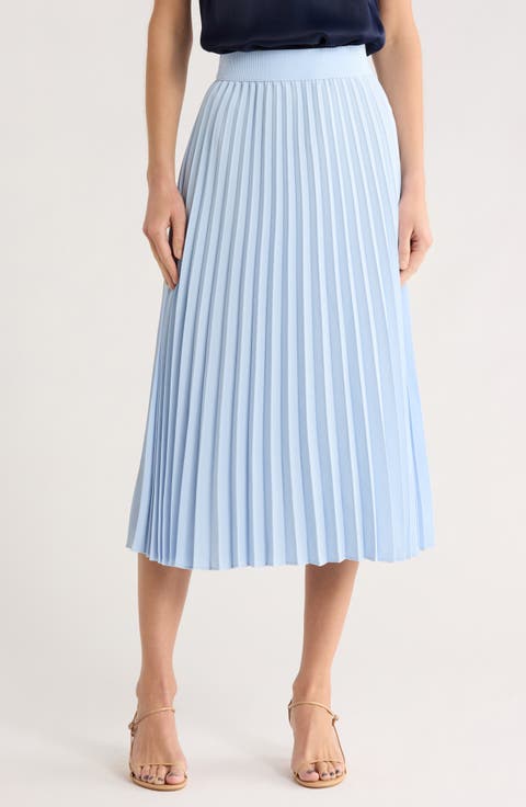 Pleated Midi Skirt