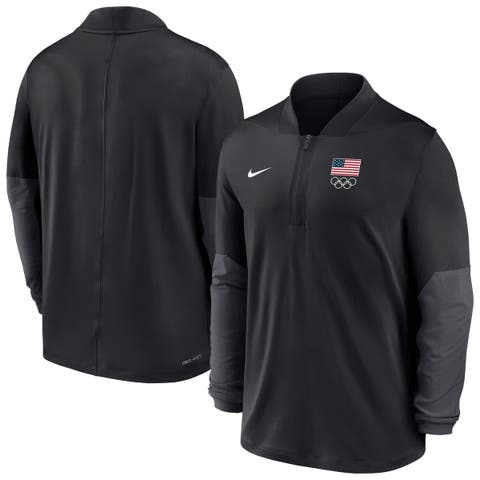 Men's Nike Black Team USA Dri-FIT Half-Zip Pullover