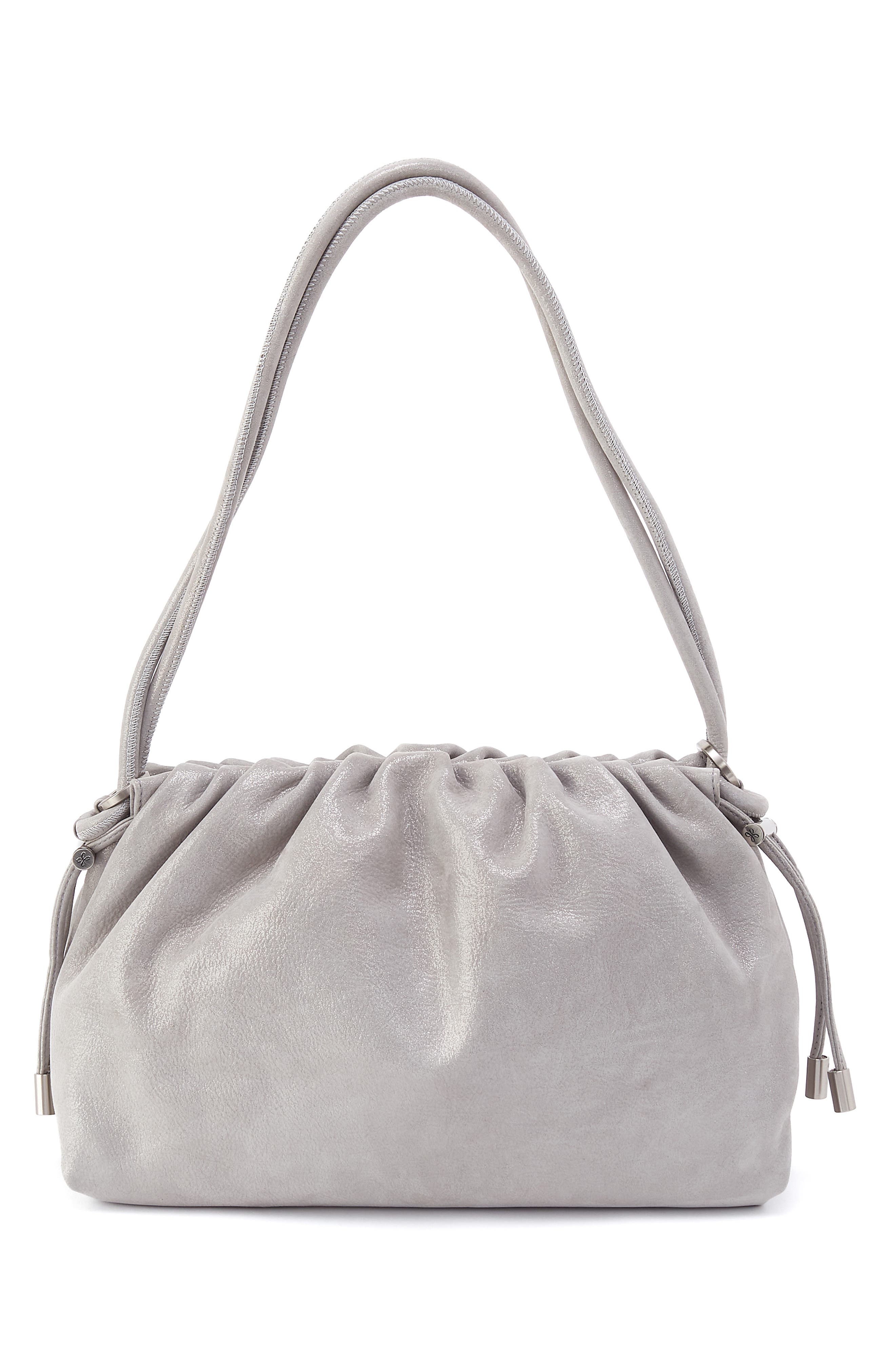 Isabelle Leather Shoulder Bag, Alternate, color, SMOKE SHIMMER