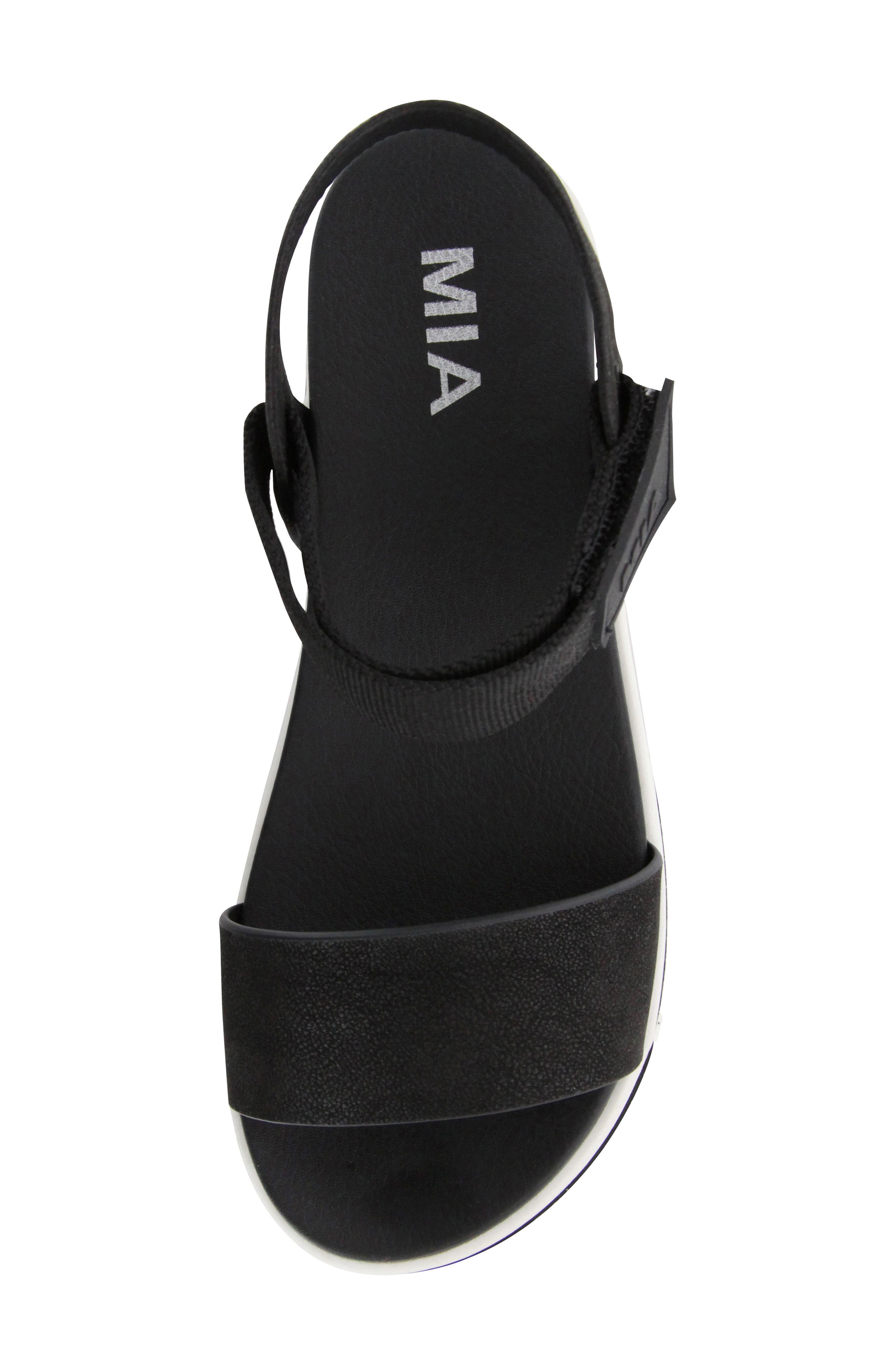 Odelia Platform Sandal, Alternate, color, BLACK