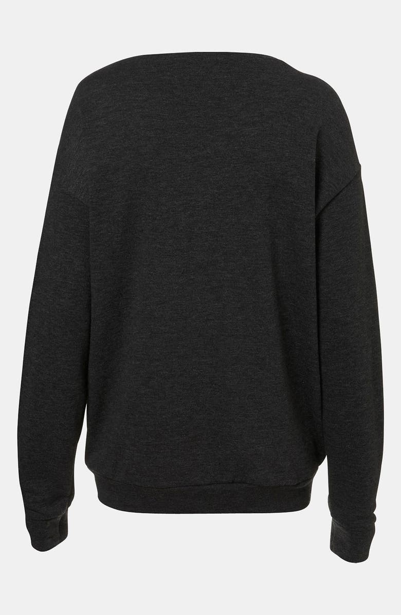 Topshop Slouchy Sweatshirt, Alternate, color, 