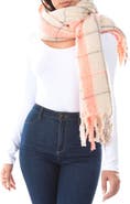 MARCUS ADLER Color Pop Plaid Scarf
