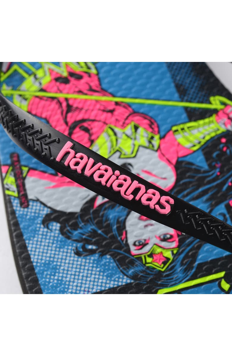 Havaianas Wonder Woman Mismatched Flip Flop, Alternate, color,