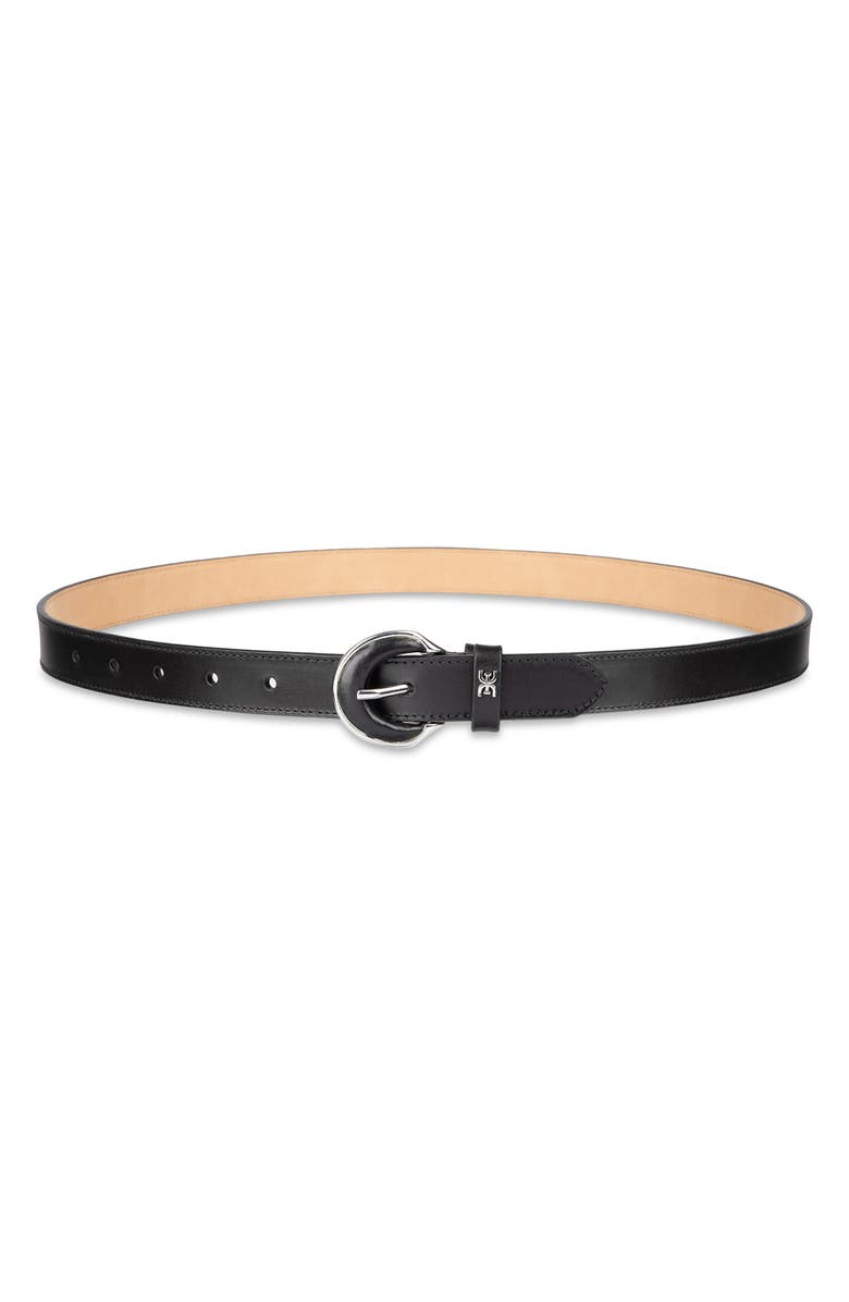 Sam Edelman Leather Inlay Belt, Main, color, Black