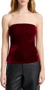 Marcella Gavin Strapless Velvet Top