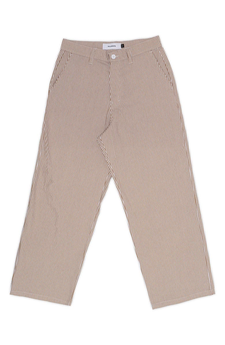 STUDENTS Speer Stripe Track Pants, Main, color, Brown