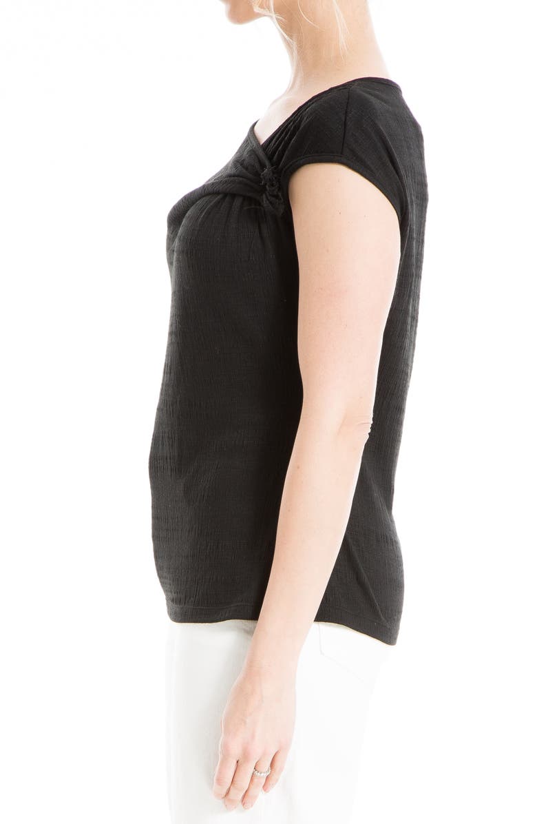 MAX STUDIO Textured Side Gather Top, Alternate, color,