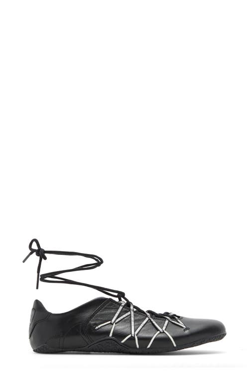 Jeffrey Campbell Regimen Ankle Wrap Sneaker In Black Combo
