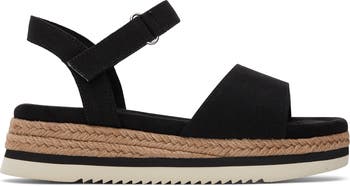 Kids' Diana Ankle Strap Espadrille Platform Wedge Sandal
