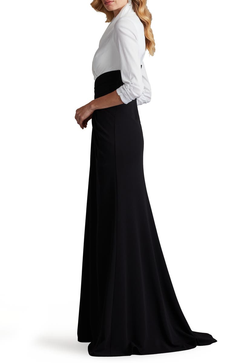 Tadashi Shoji Mixed Media Gown, Alternate, color,