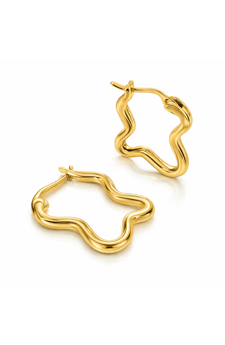 Donatello Gian Jewelry Set with Necklace, Bracelet & Hoops, Alternate, color, Gold