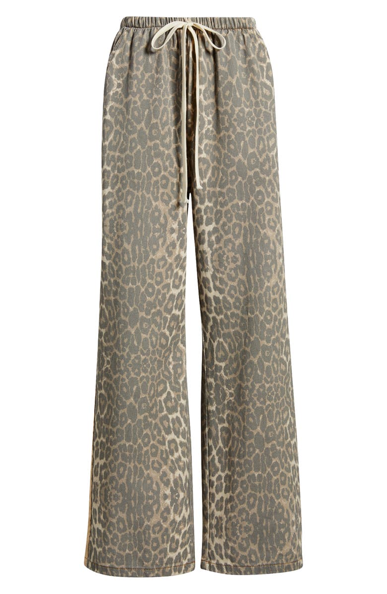Petal
Pup Fletcher Leopard Print Racer Stripe Drawstring Jeans, Alternate, color, Leopard