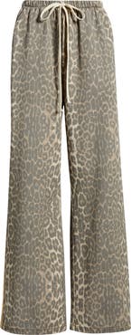 Petal & Pup Fletcher Leopard Print Racer Stripe Drawstring Jeans