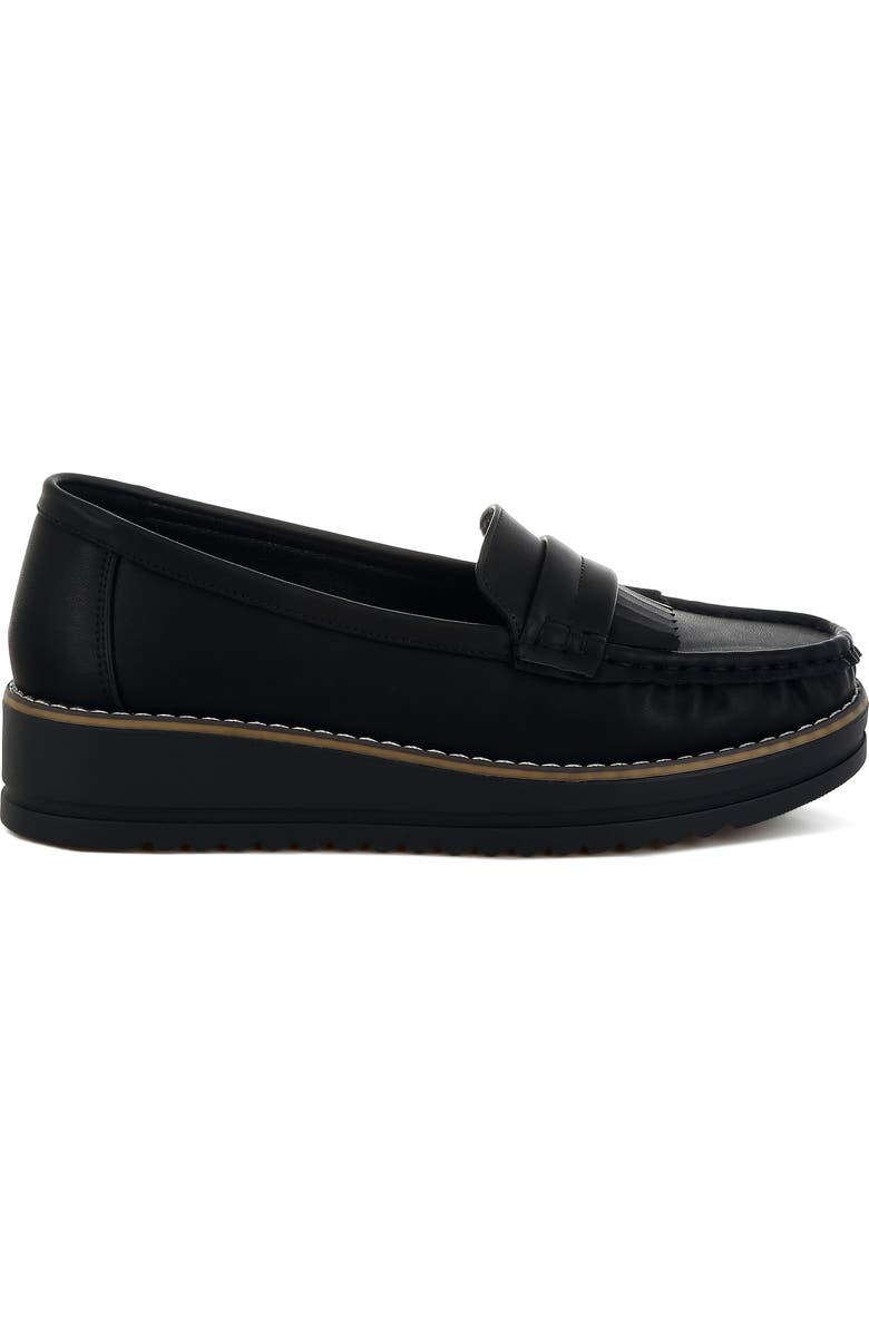 LONDON RAG Croyda Fringe Platform Loafer, Alternate, color,