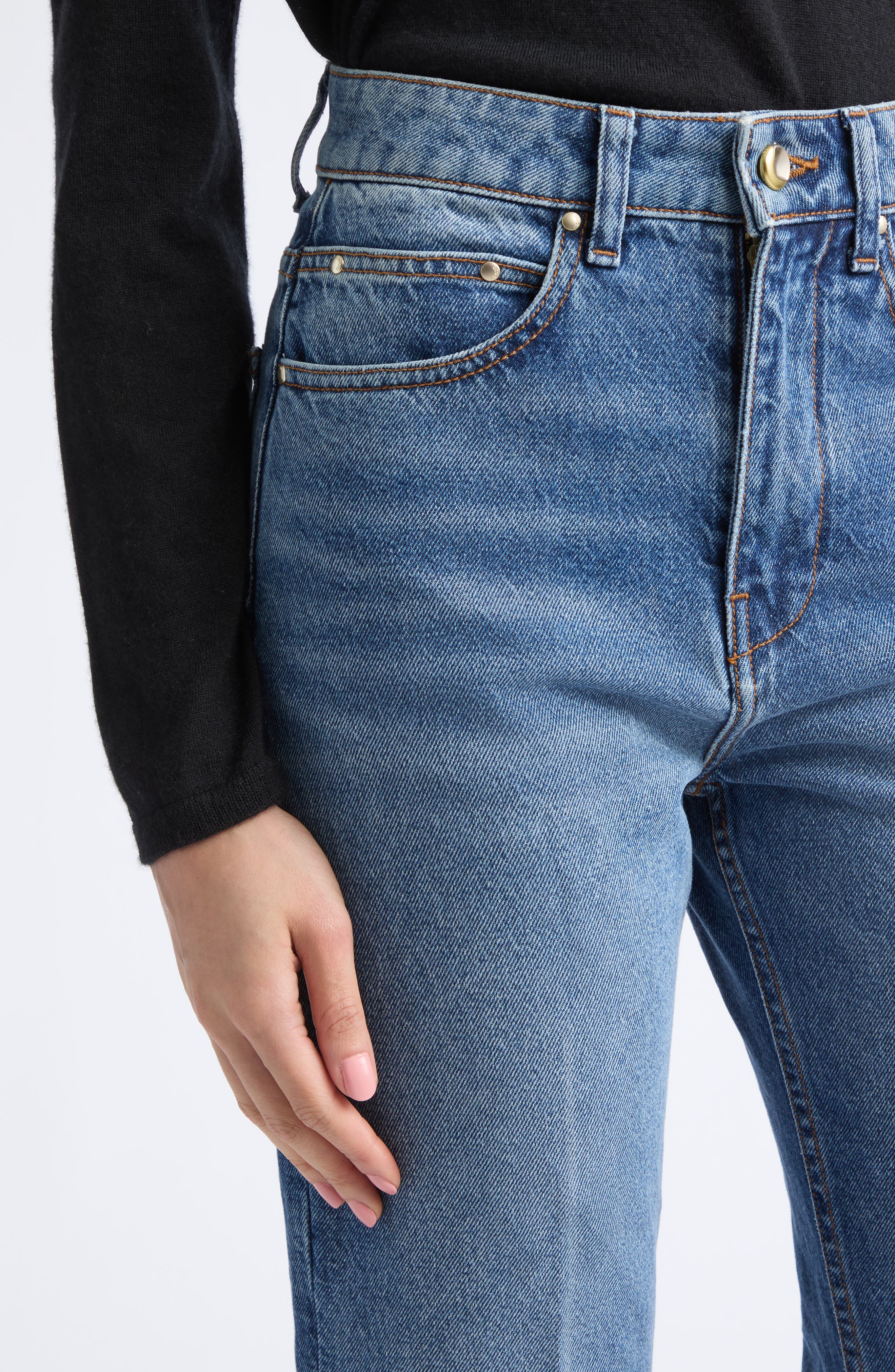 OSSOU Noon High Waist Straight Leg Jeans (Women) | Nordstrom