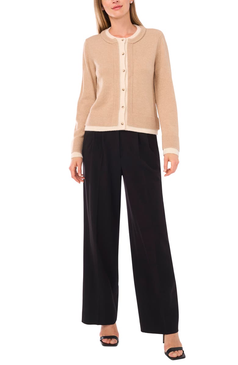 Ted Baker Layered Cardigan, Alternate, color, Coastal Beige
