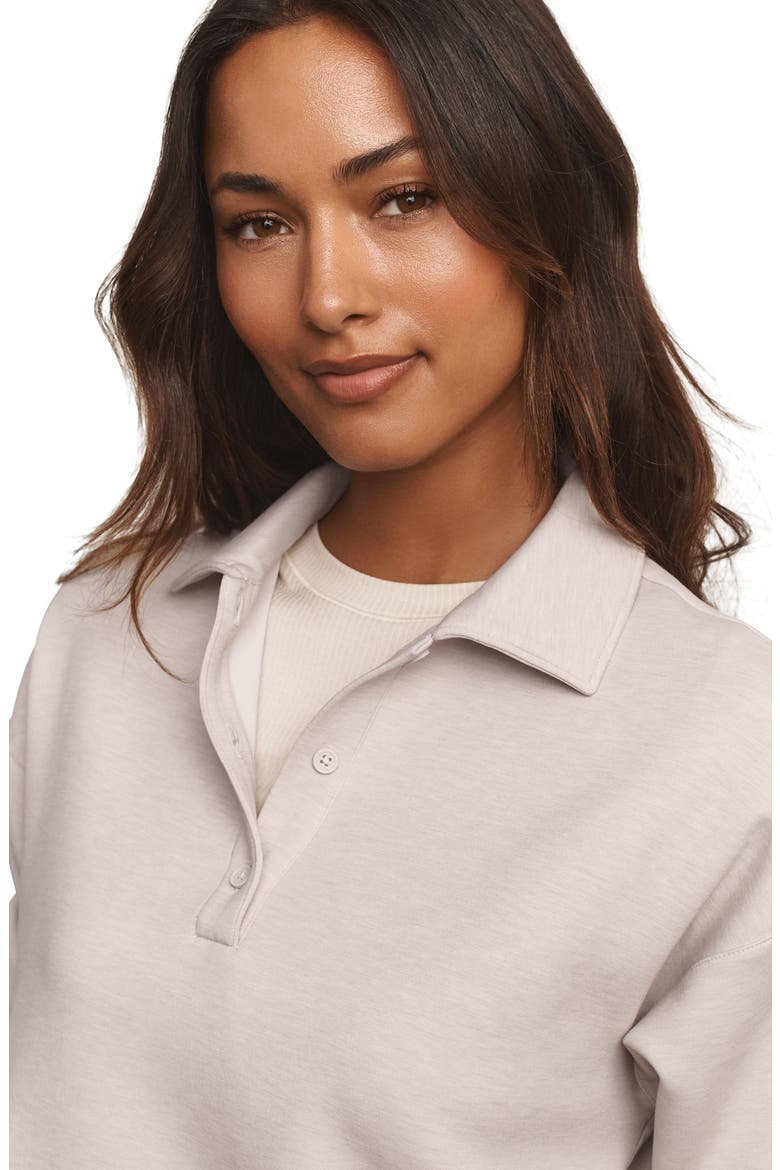 Dreamglow Polo Sweatshirt, Alternate, color, SAND