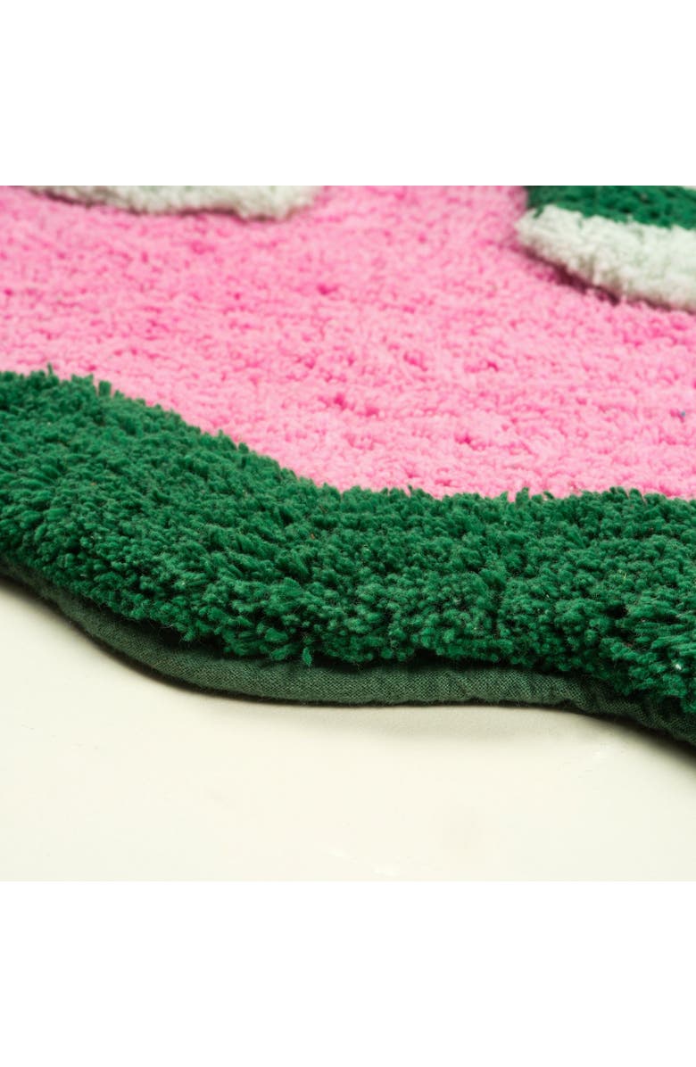 Zsa Zsa Zsu Punjab 100% Cotton Bath Mat 24X35 In, Alternate, color, Pink