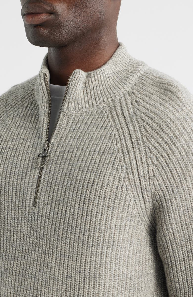 Barbour Horsef Lambswool Half Zip Pullover, Alternate, color, Stone