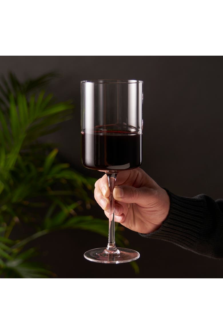 Laurel Crystal Red Wine Glasses Set of 2, Alternate, color, Clear