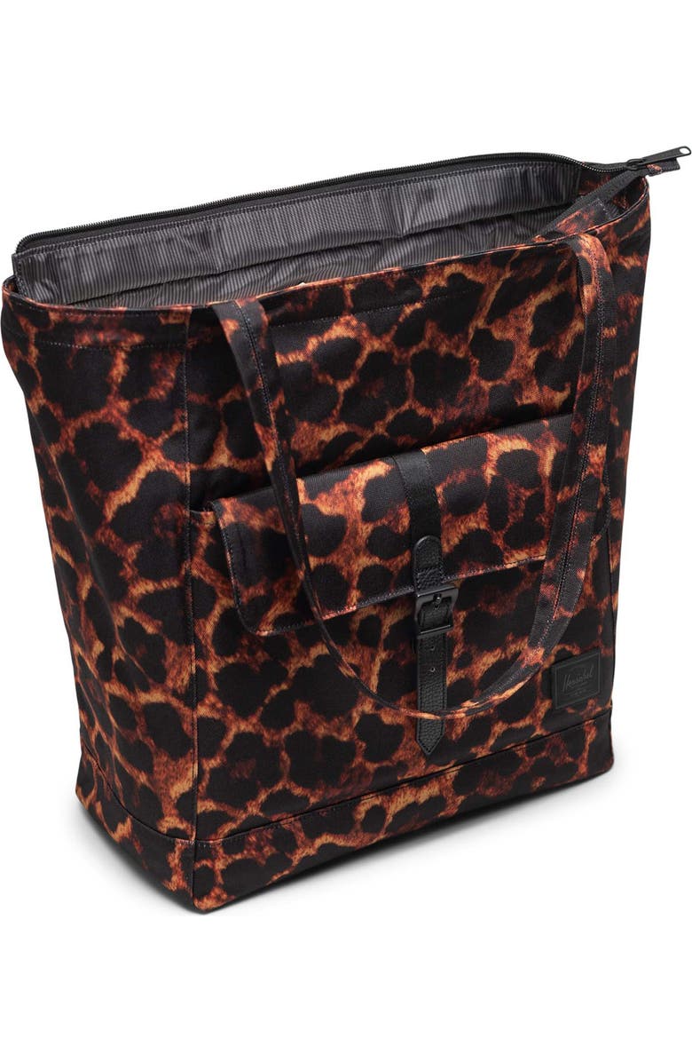 Herschel Supply Co. Retreat Recycled Polyester Tote, Alternate, color, Digi Leopard