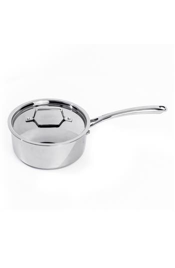Berghoff Premium Tri-ply 18/10 Stainless Steel 2-quart Saucepan With Lid In Silver