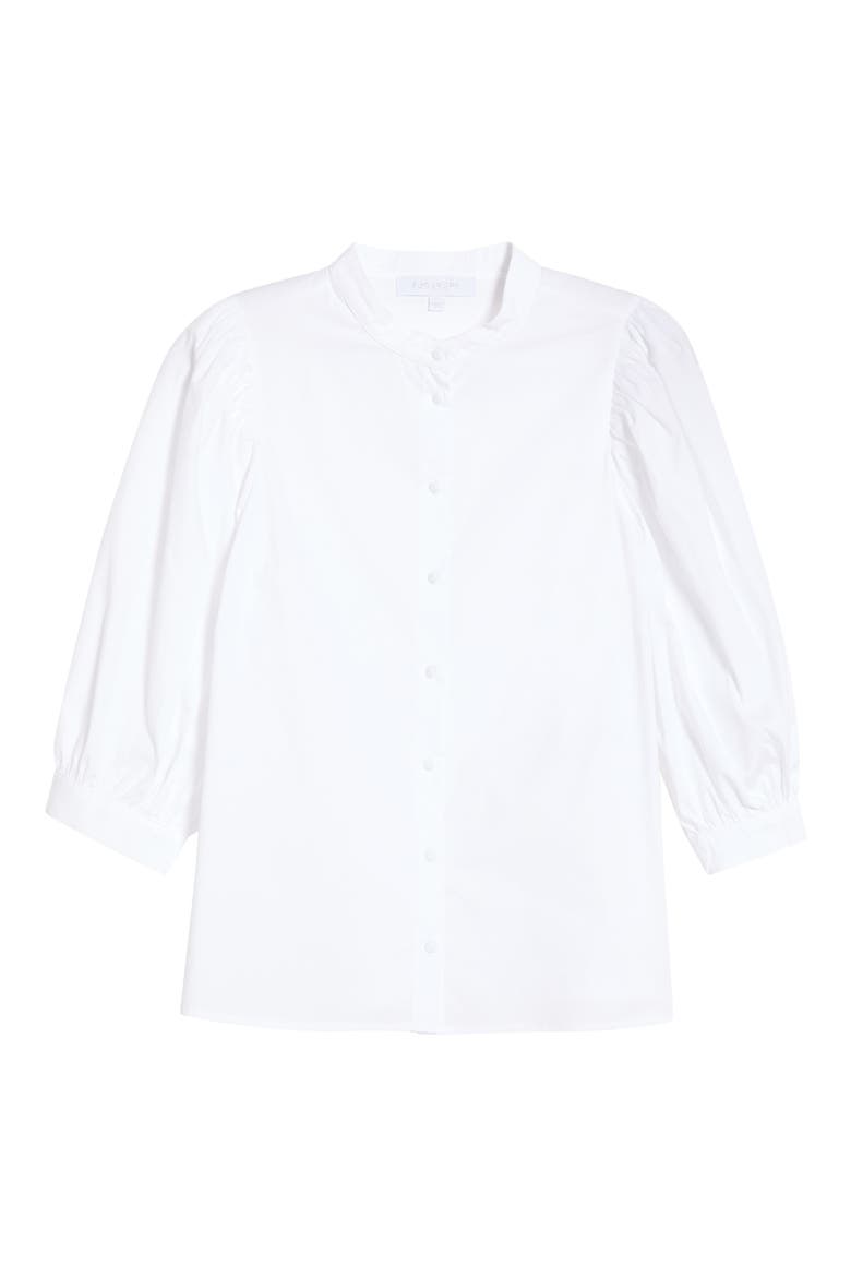 Raveny Puff Shoulder Shirt, Alternate, color, WHITE