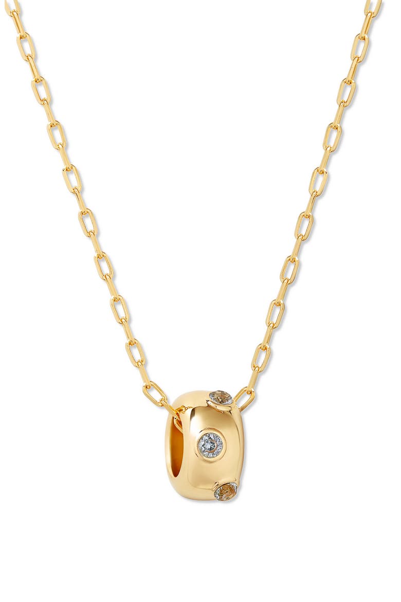 Kate Birthstone Pendant Necklace, Main, color, GOLD - MARCH