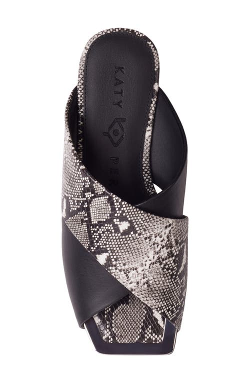 Katy Perry The Checked In Slide Sandal In Black
