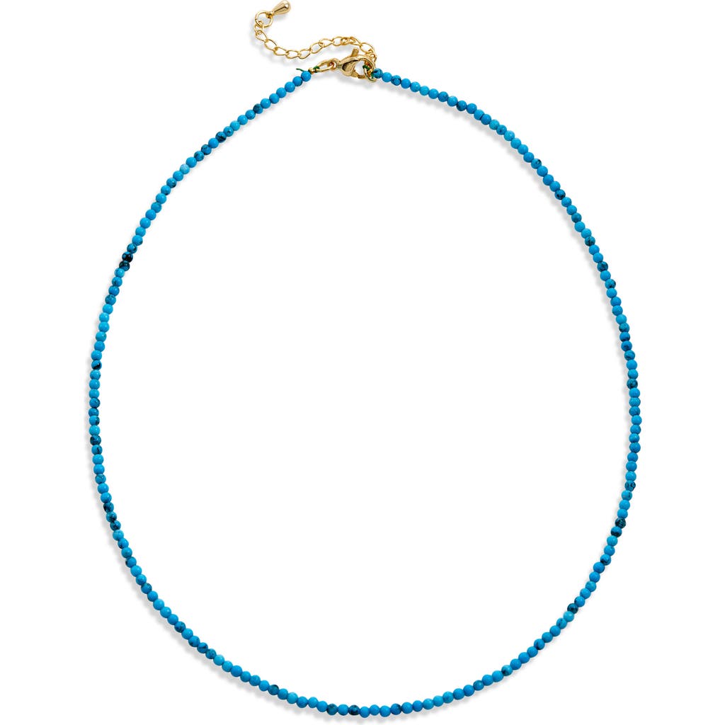 SAVVY CIE JEWELS Blue Turquoise Choker Necklace at Nordstrom Rack