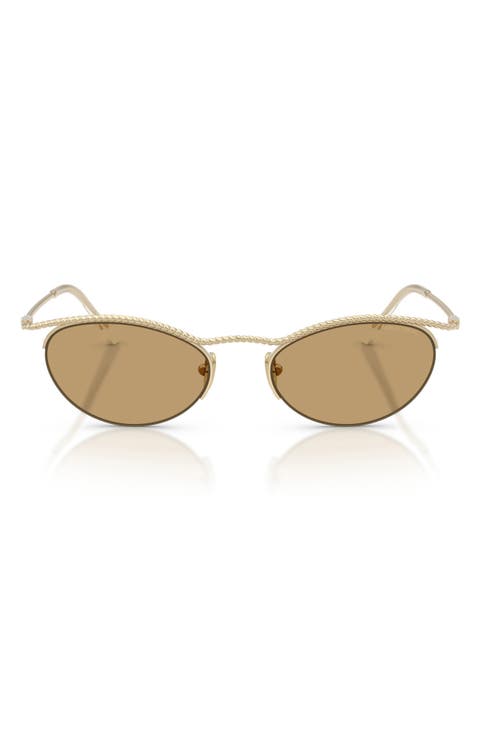 50mm Semi Rimless Butterfly Sunglasses