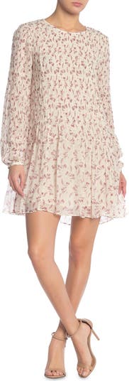 FRAME Smocked Floral Print Dress | Nordstromrack