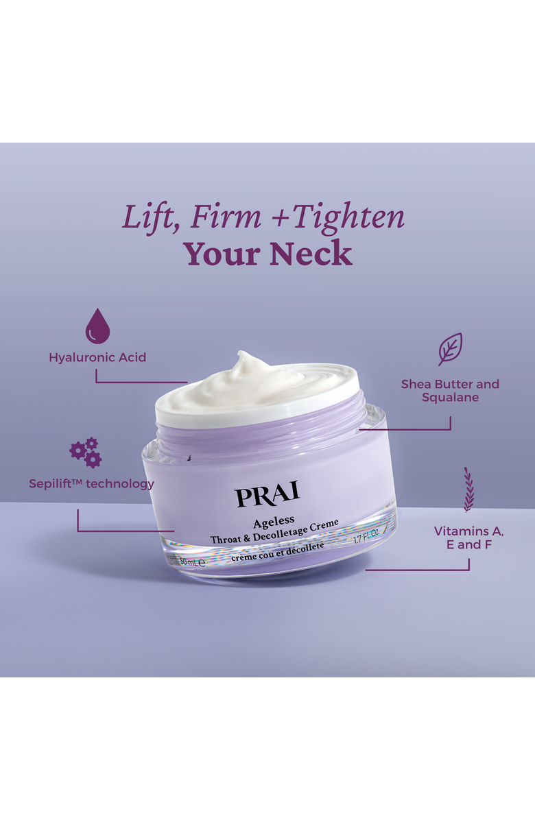 PRAI BEAUTY Ageless Throat & Decolletage Creme 50ml, Alternate, color, NO COLOR
