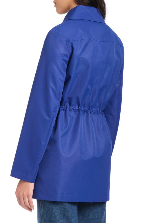 Kate Spade New York Magic Print Hooded Rain Jacket In Blue