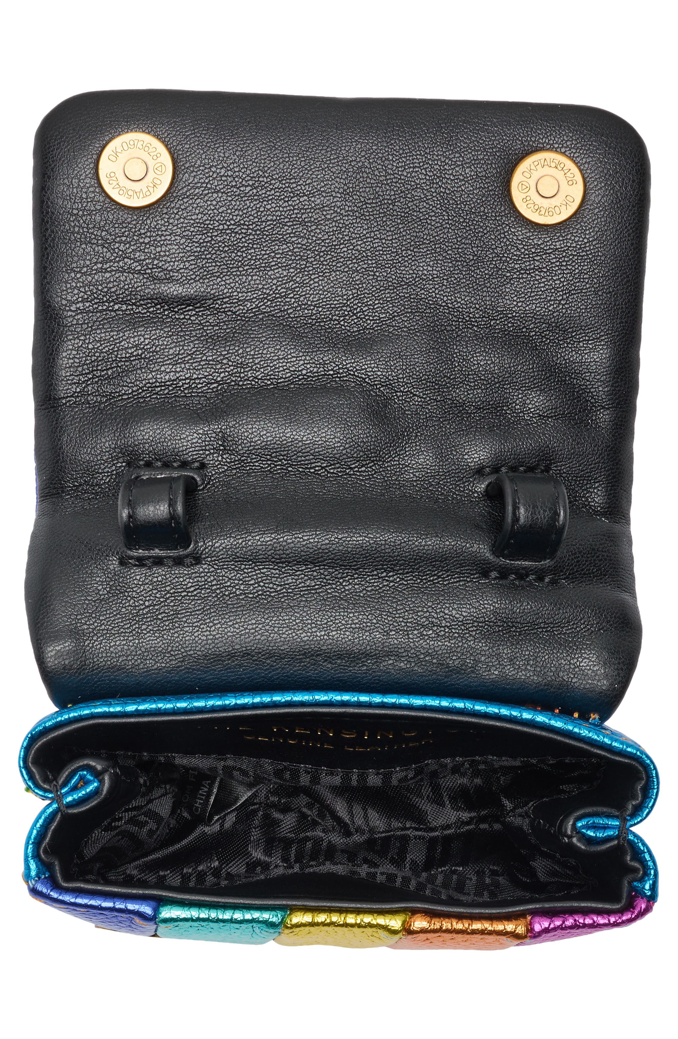 Kurt Geiger London Nano Kensington Leather Crossbody Bag, Alternate, color, Rainbow Multi